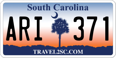 SC license plate ARI371
