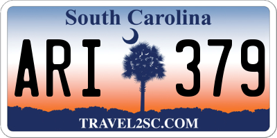 SC license plate ARI379