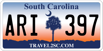 SC license plate ARI397