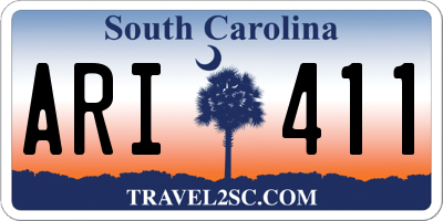 SC license plate ARI411