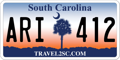 SC license plate ARI412