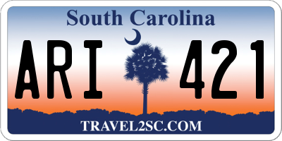 SC license plate ARI421