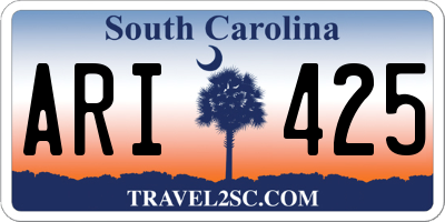 SC license plate ARI425