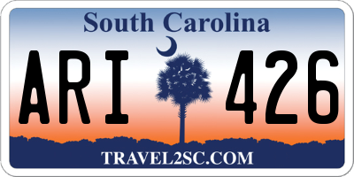SC license plate ARI426