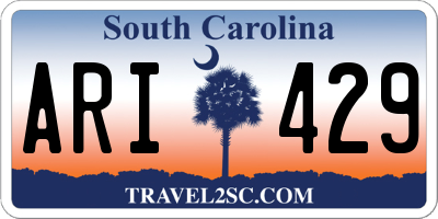SC license plate ARI429