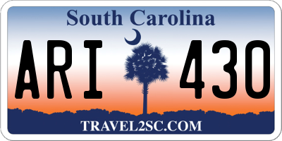 SC license plate ARI430