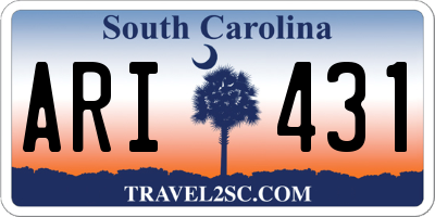 SC license plate ARI431