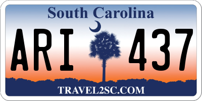 SC license plate ARI437