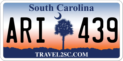 SC license plate ARI439