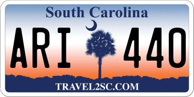SC license plate ARI440
