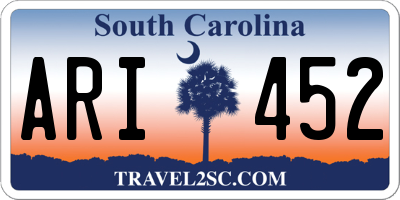 SC license plate ARI452