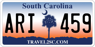 SC license plate ARI459