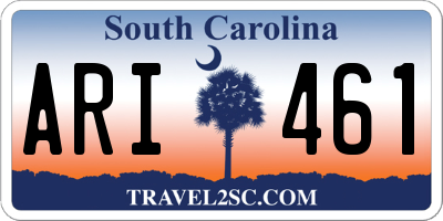 SC license plate ARI461