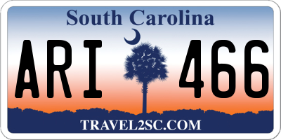 SC license plate ARI466