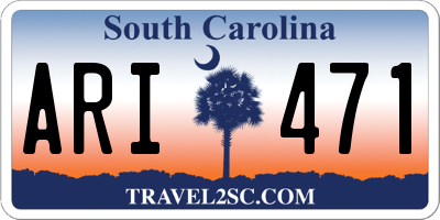 SC license plate ARI471
