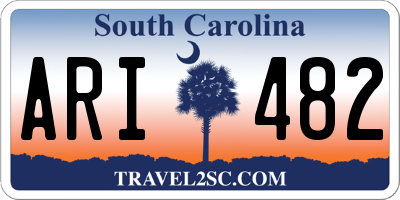 SC license plate ARI482