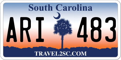SC license plate ARI483