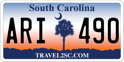 SC license plate ARI490