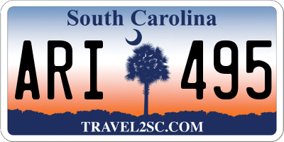 SC license plate ARI495