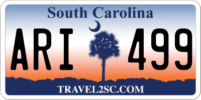 SC license plate ARI499