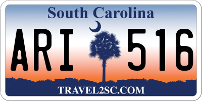 SC license plate ARI516