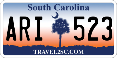 SC license plate ARI523