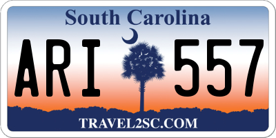 SC license plate ARI557