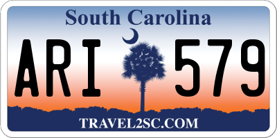 SC license plate ARI579