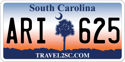 SC license plate ARI625