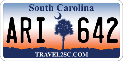 SC license plate ARI642