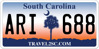 SC license plate ARI688