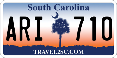 SC license plate ARI710