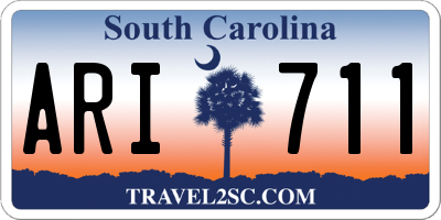 SC license plate ARI711