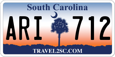 SC license plate ARI712