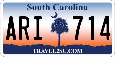 SC license plate ARI714