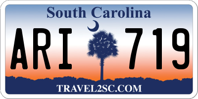 SC license plate ARI719