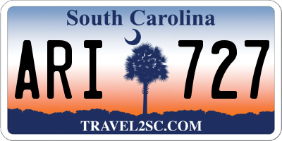 SC license plate ARI727