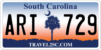 SC license plate ARI729