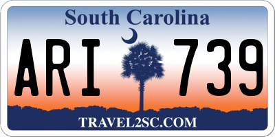 SC license plate ARI739
