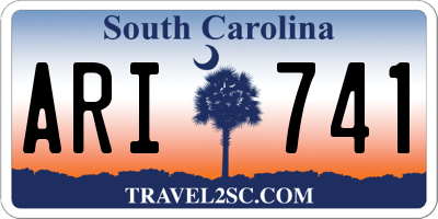 SC license plate ARI741