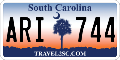SC license plate ARI744