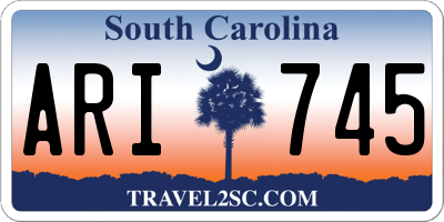 SC license plate ARI745