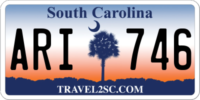 SC license plate ARI746