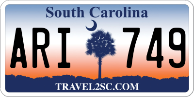 SC license plate ARI749