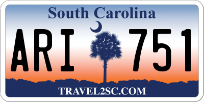 SC license plate ARI751