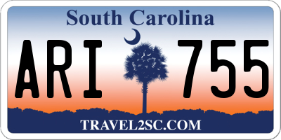 SC license plate ARI755