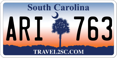 SC license plate ARI763