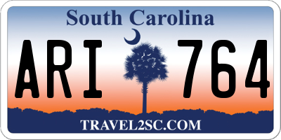 SC license plate ARI764