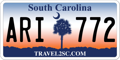 SC license plate ARI772