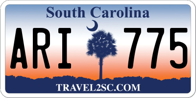 SC license plate ARI775